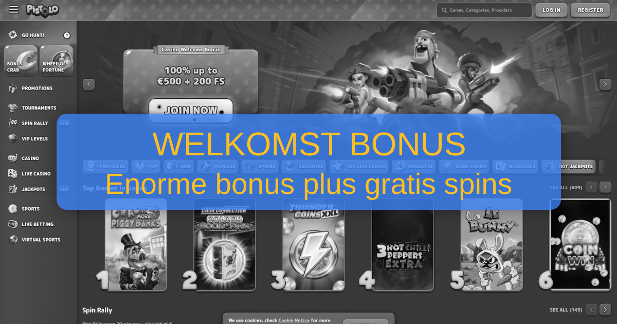 Pistolo Casino Nederland | Speel nu en win direct